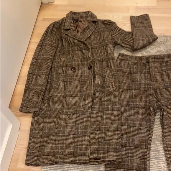 2 piece! HyFve Tweed Coat & Trouser SET - Picture 5 of 5